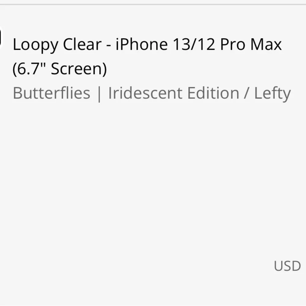 Loopy - 13 Pro Max - Phone Cover Blue Butterfly - with Bag